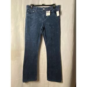 Women's GAP 1969 Perfect Boot Corduroy Pants Jeans Size 29 S Navy Blue NWT